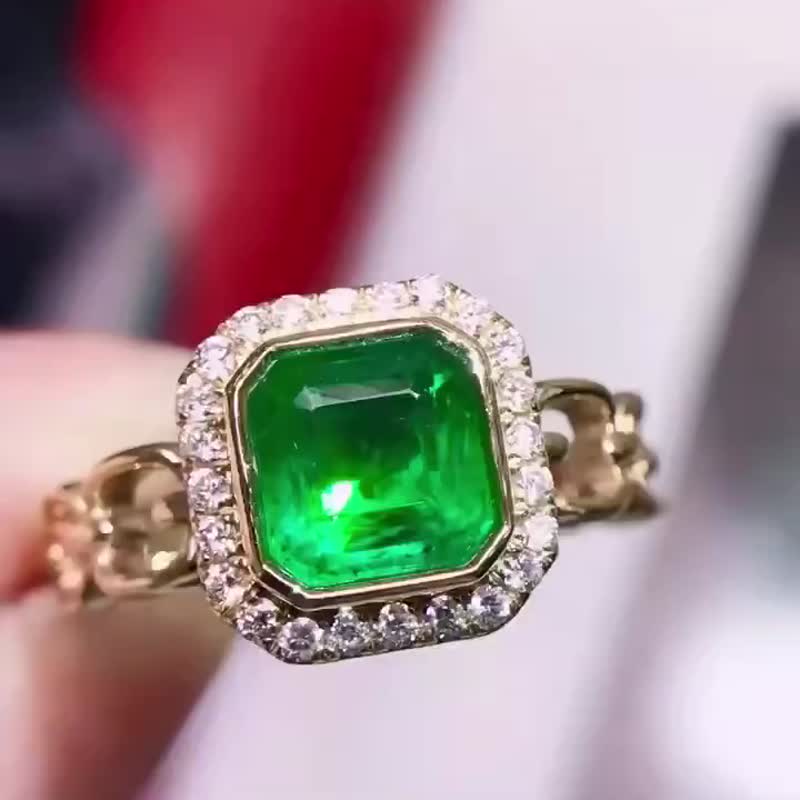 精品祖母绿戒指   1.6克拉 - 戒指 - 宝石 