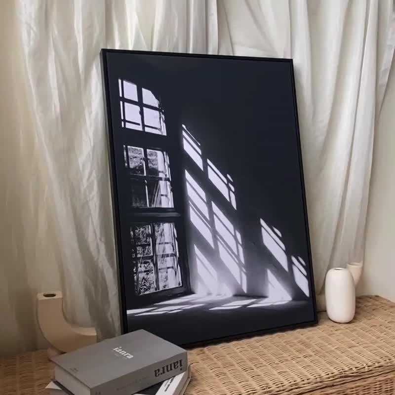 窗影－工作室/插画/空间设置/边柜摆设/走廊摆设/客厅挂画/黑白画 - 海报/装饰画/版画 - 其他材质 多色