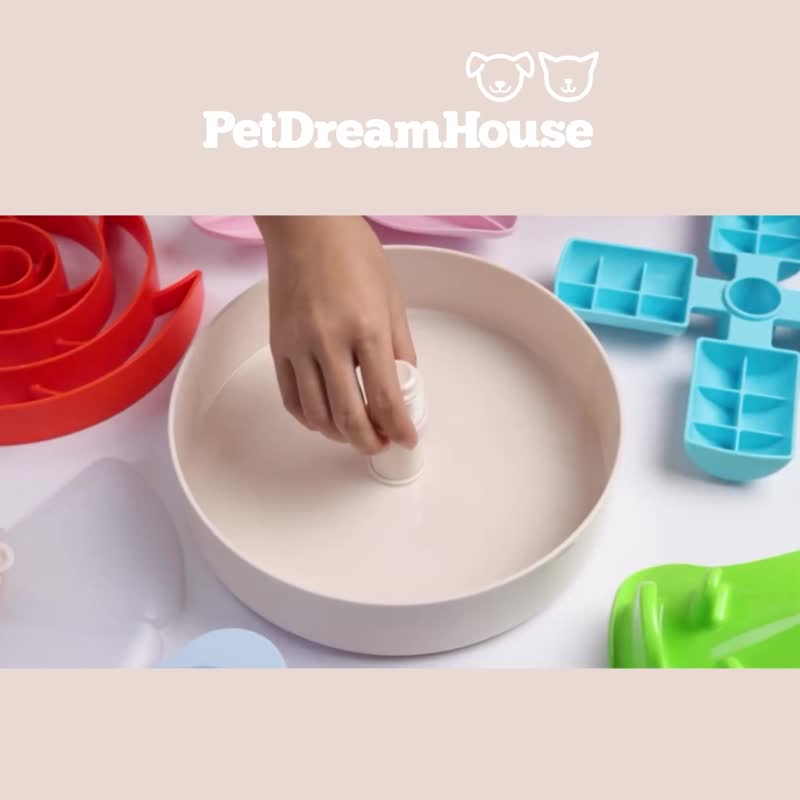 【猫狗用品】PetDreamHouse 旋转益智慢食碗 风车 - 碗/碗架 - 其他材质 