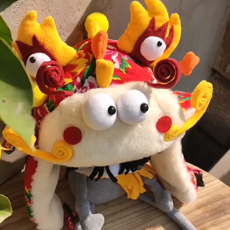 Plumo皮洛姆小怪兽dragon龙龙帽 - 帽子 - 其他材质 红色
