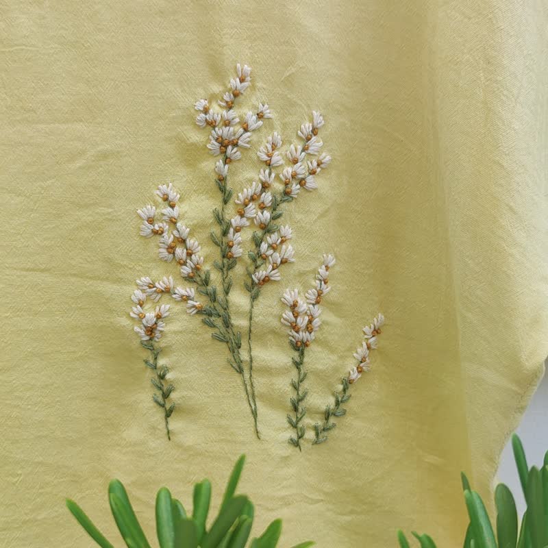 Wild Rice - 刺绣黄色衬衫 - 女装上衣 - 棉 黄色