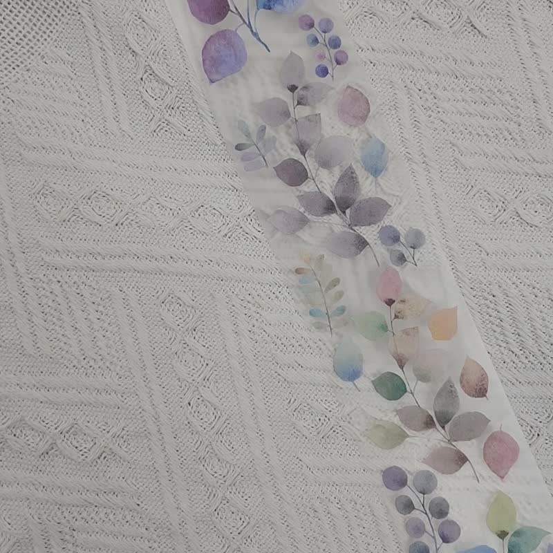 水彩叶片 PET胶带 - 纸胶带 - 其他材质 