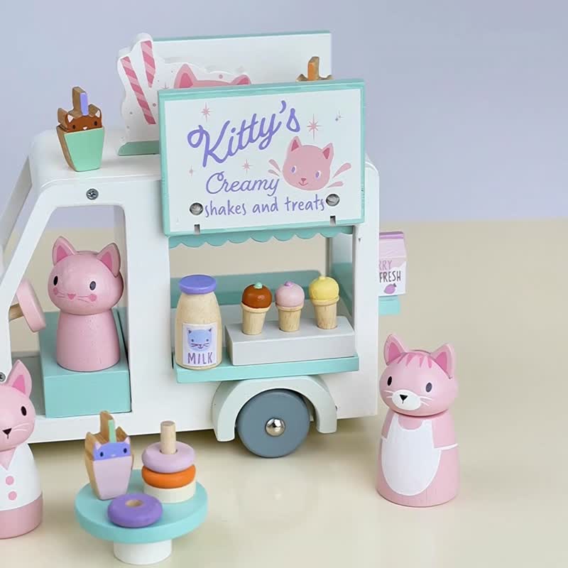 凯蒂奶昔嘟嘟车 - 玩具/玩偶 - 木头 多色