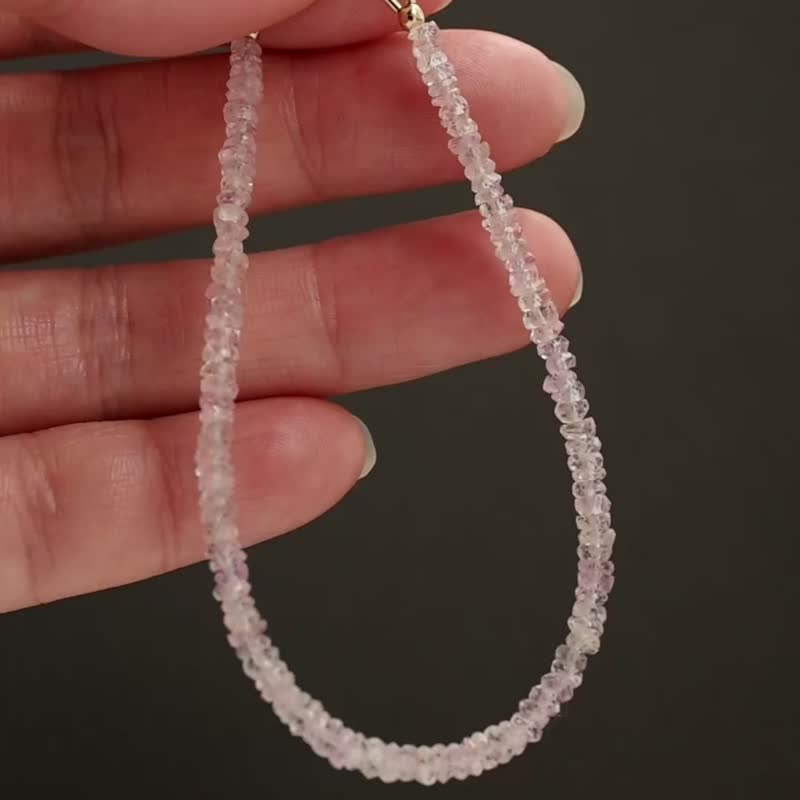 粉红蓝宝石 蓝宝石手链 14kgf 精致简约 - 手链/手环 - 石头 粉红色