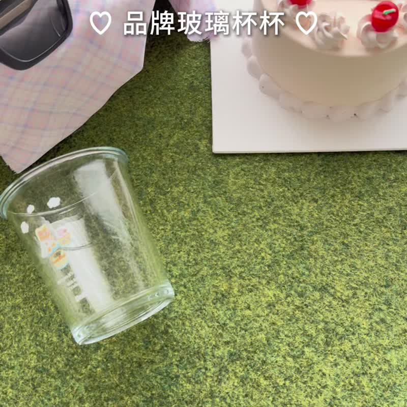Dalla品牌玻璃杯杯 玻璃杯 水杯 马克杯 可爱水杯 韩国透明杯 - 咖啡杯/马克杯 - 玻璃 白色