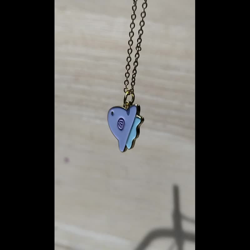 珐琅项链，翻车鱼，翻车鱼 - 项链 - 珐琅 多色