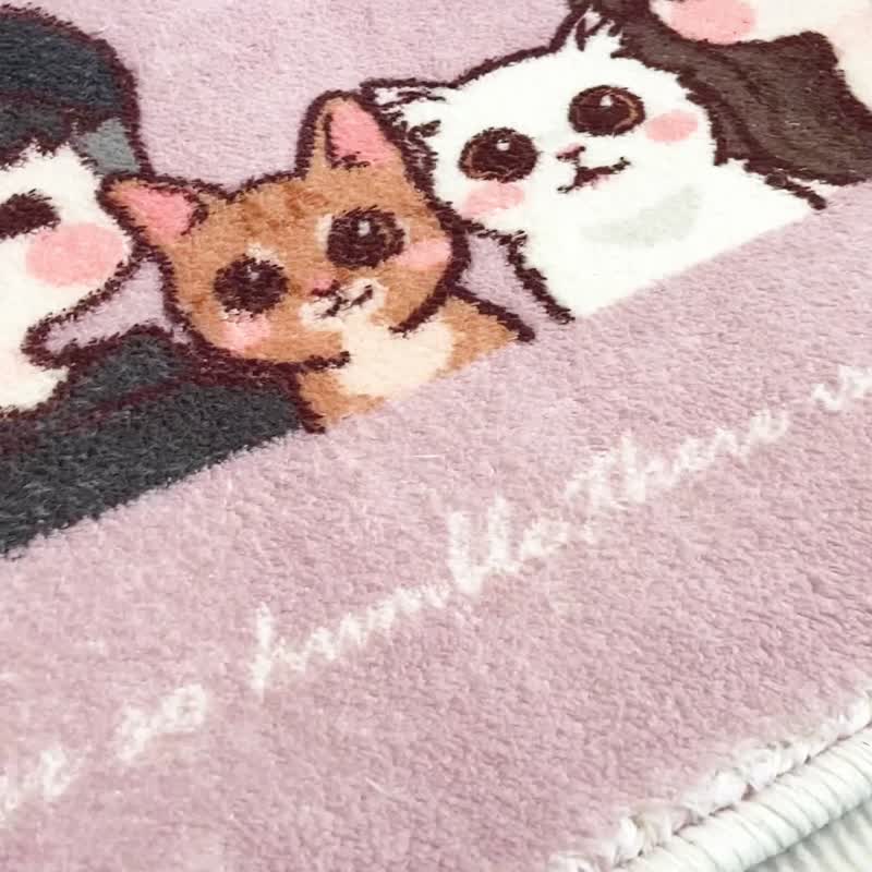 高CP定制羊羔绒地垫 (可超取) 送礼首选 纪念 狗 猫 似颜绘 画像 - 订制画像 - 其他材质 