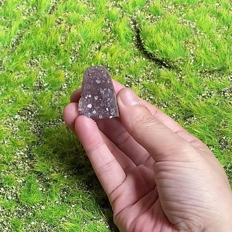 鸿运当头 小迷你紫红色紫晶镇 紫水晶  办公室风水摆件可消磁净化 - 摆饰 - 水晶 紫色