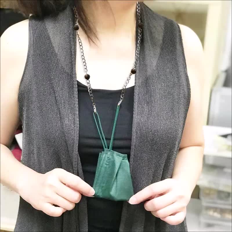 蓝牙耳机防丢链 香氛石x合金 口罩链眼镜链 10色选1 可滴入精油 - 口罩 - 石头 多色