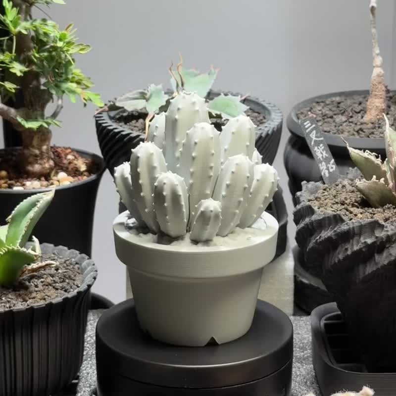 万重山造型 线香炉/线香座/原创设计/3D打印/多肉块根植物/送礼 - 摆饰 - 塑料 黑色