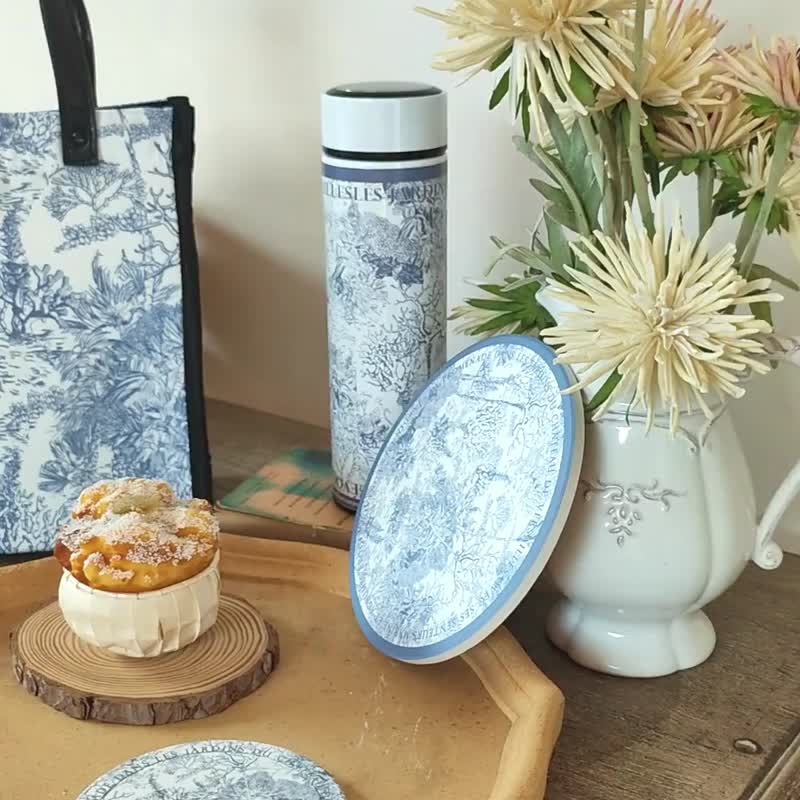 Toile De Jouy 保温午餐袋 (保热保冷保新鲜) - 手提包/手提袋 - 聚酯纤维 蓝色
