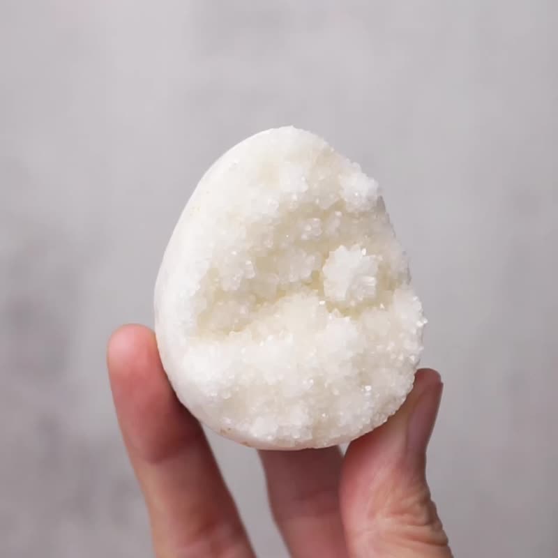 中小型白水晶蛋 // 净化 平静 // 水晶蛋 水晶摆饰 赠底座 - 摆饰 - 水晶 白色