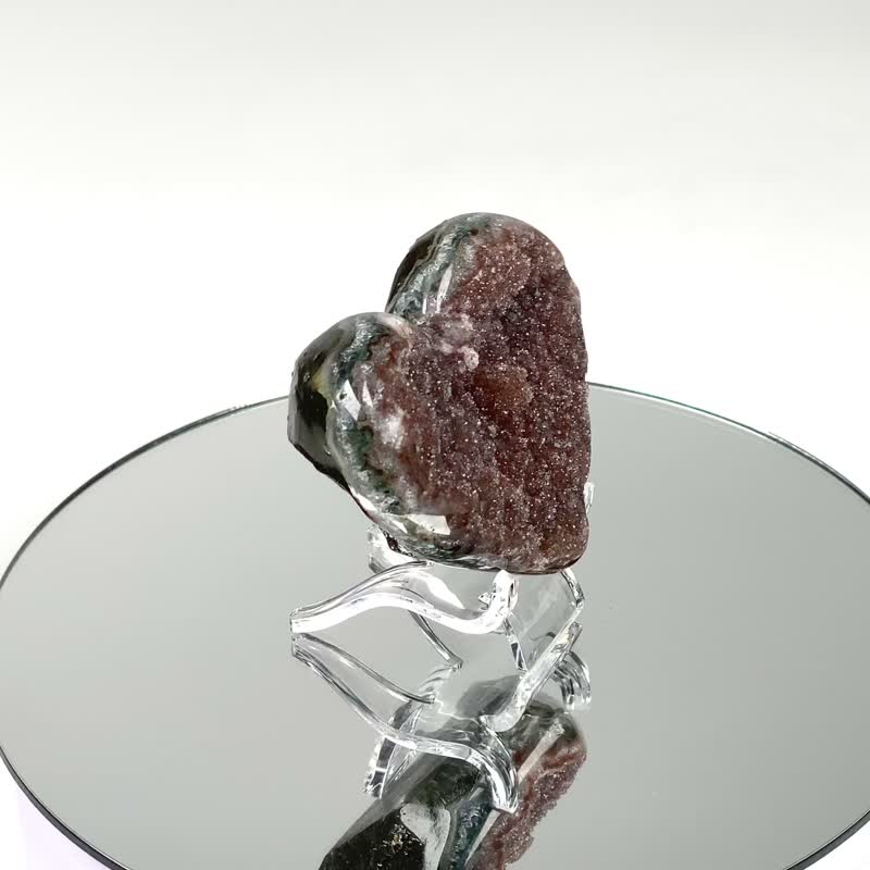 异象爱心水晶 630084 - 摆饰 - 水晶 紫色