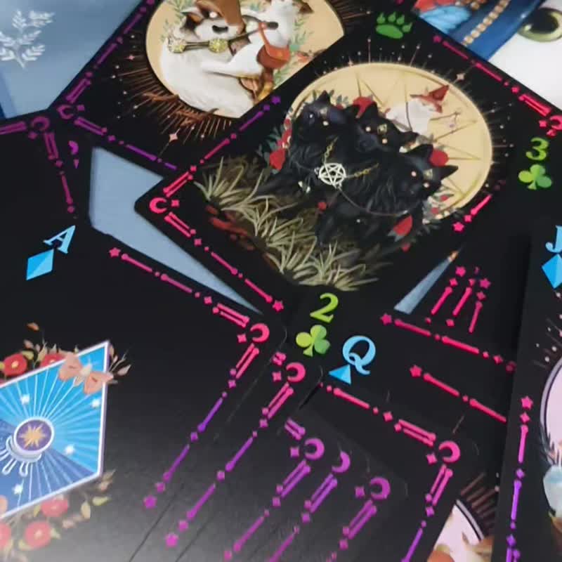 拼字猫PVC扑克牌黑色（韩国正品） - 桌游/玩具 - 塑料 黑色