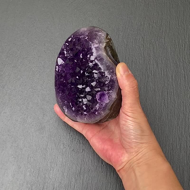 天然原矿顶级帝王紫 紫晶镇 紫晶簇 紫水晶 开运财运水晶消磁手链 - 摆饰 - 水晶 紫色