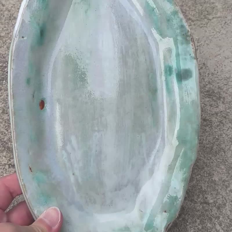 不规则边陶盘 - 盘子/餐盘/盘架 - 陶 白色