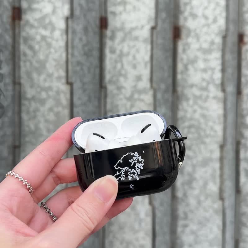 Hong Kong 分体式黑色光面AirPods 保护硬壳 - 耳机收纳 - 塑料 黑色