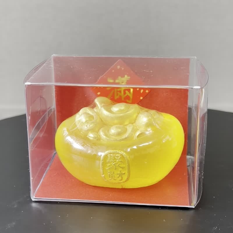 黄水晶聚宝盆手工皂礼盒 - 肥皂/手工皂 - 其他材质 金色
