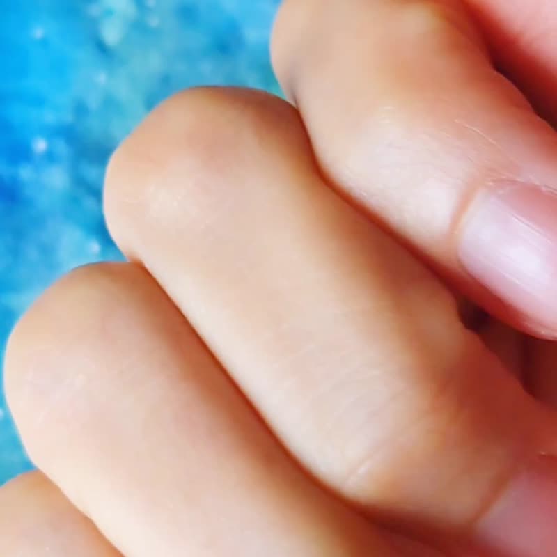 人手批花 唐草 月亮星星 纯银戒指 - 戒指 - 纯银 银色