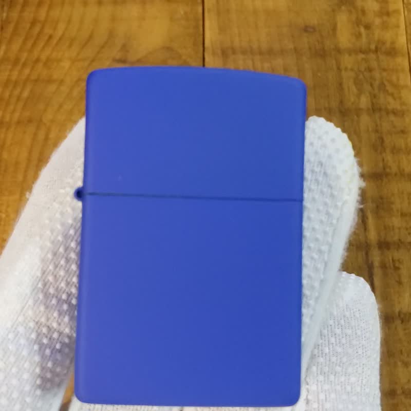 【ZIPPO官方旗舰店】 蓝色哑漆(素面)防风打火机 229 - 其他 - 铜/黄铜 蓝色