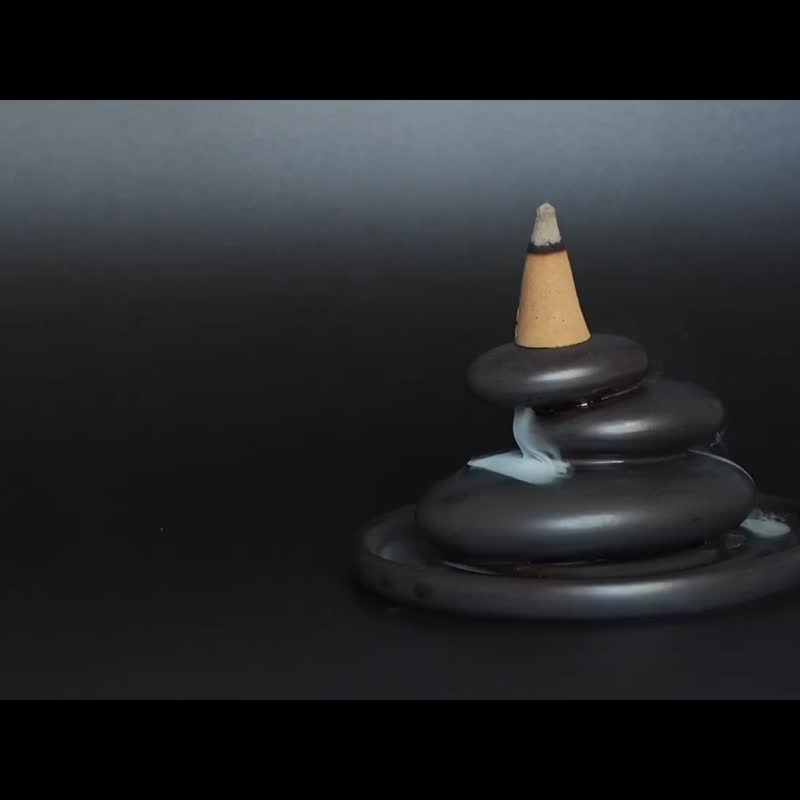 尊贵鼠尾草倒流香线香座礼盒 - 纯手工天然奢华冥想体验 - 香薰/精油/线香 - 浓缩/萃取物 多色