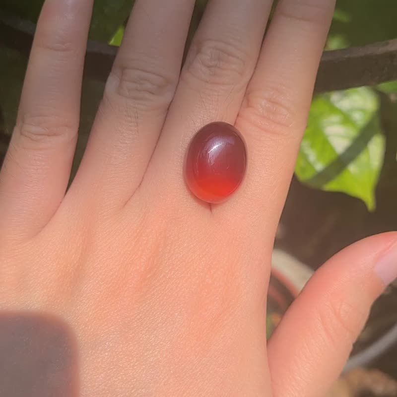 天然红玛瑙重 17.65 克拉用于珠宝制作 - 金工/饰品 - 宝石 红色