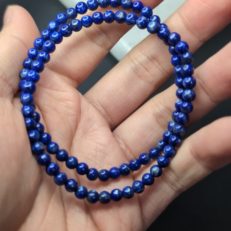 【订制品】青金石 阿富汗 6-18mm 手串 天然水晶 - 手链/手环 - 水晶 蓝色