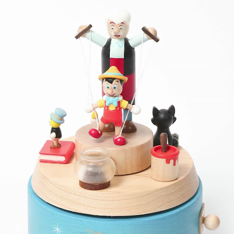 【小木偶皮诺丘】迪士尼 双旋转音乐盒 | Wooderful life - 摆饰 - 木头 多色