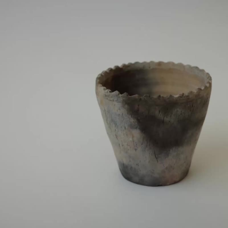 野烧陶盆 - 植栽/盆栽 - 陶 咖啡色