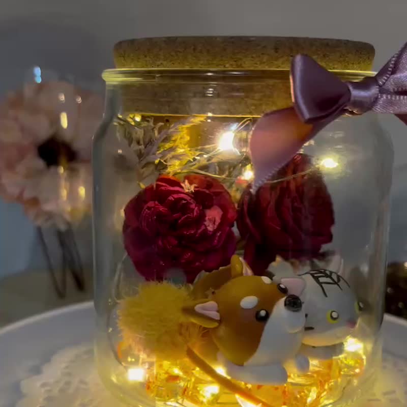 定制化黏土宠物甜心罐/不只是宠物更是家人/将对你们的爱用心收藏 - 玩偶/公仔 - 粘土 咖啡色