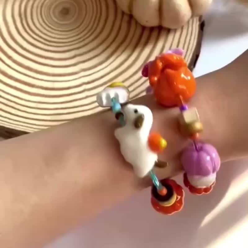 Baby pod 手环 准备收藏 小鬼手环 可爱手环 - 手链/手环 - 粘土 多色