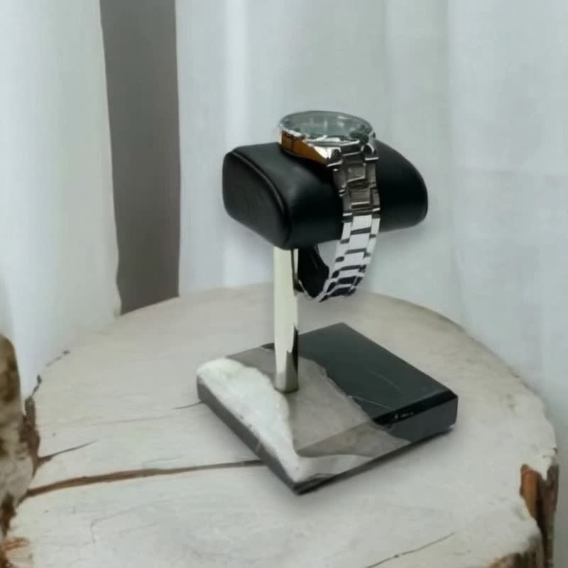 Tosca | Leather Watch Stand-Single Black 真皮表座 |置表架 - 女表 - 防水材质 