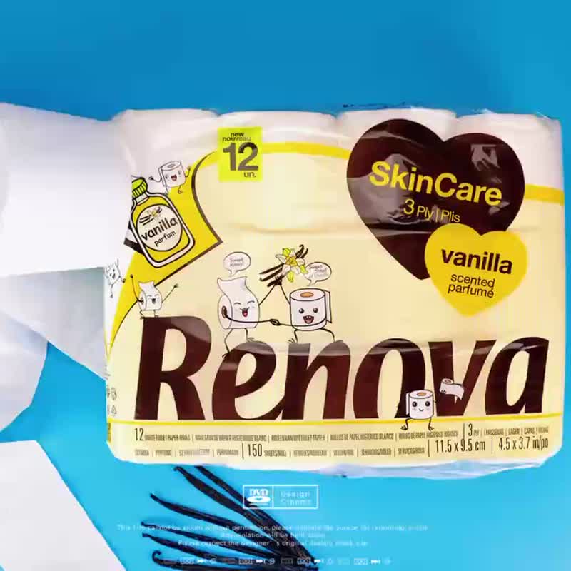 Renova天然植萃香氛滚筒式卷纸 送礼环保不含萤光剂不掉色香氛 - 其他 - 纸 粉红色