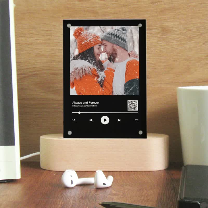 情人节礼物 定制情侣照片小夜灯 spotify歌曲相片相框 送男友女友 - 灯具/灯饰 - 压克力 