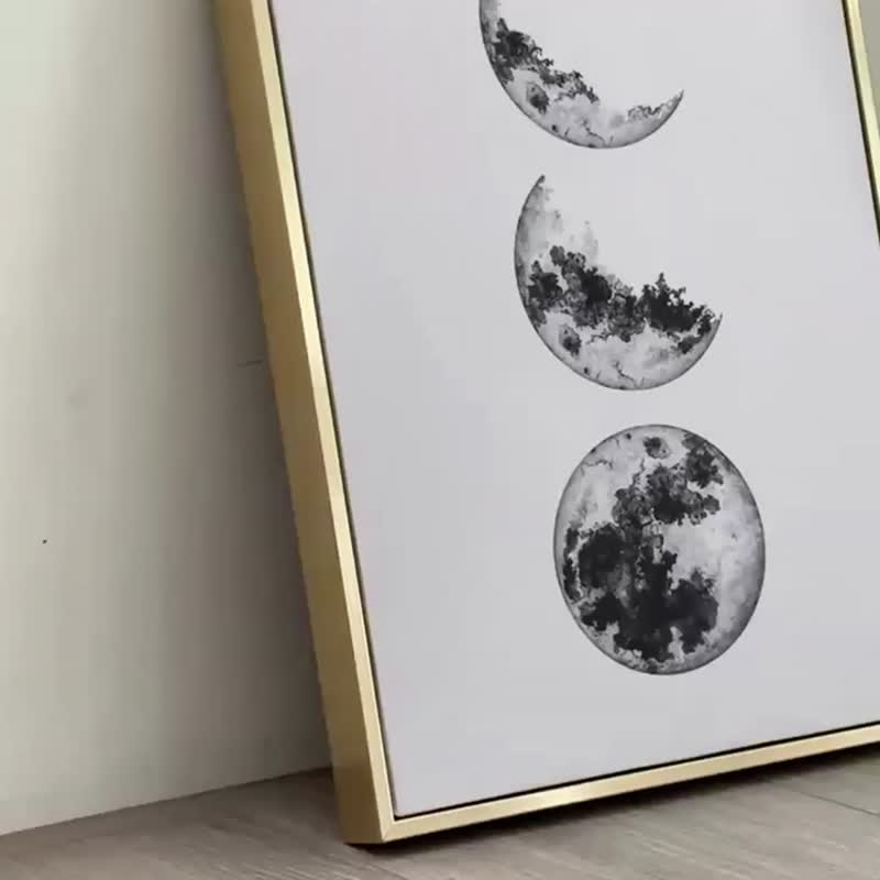 【微瑕特惠】【福利品】圆缺 - 客厅挂画/墙面装饰/卧室挂画 - 海报/装饰画/版画 - 棉 多色