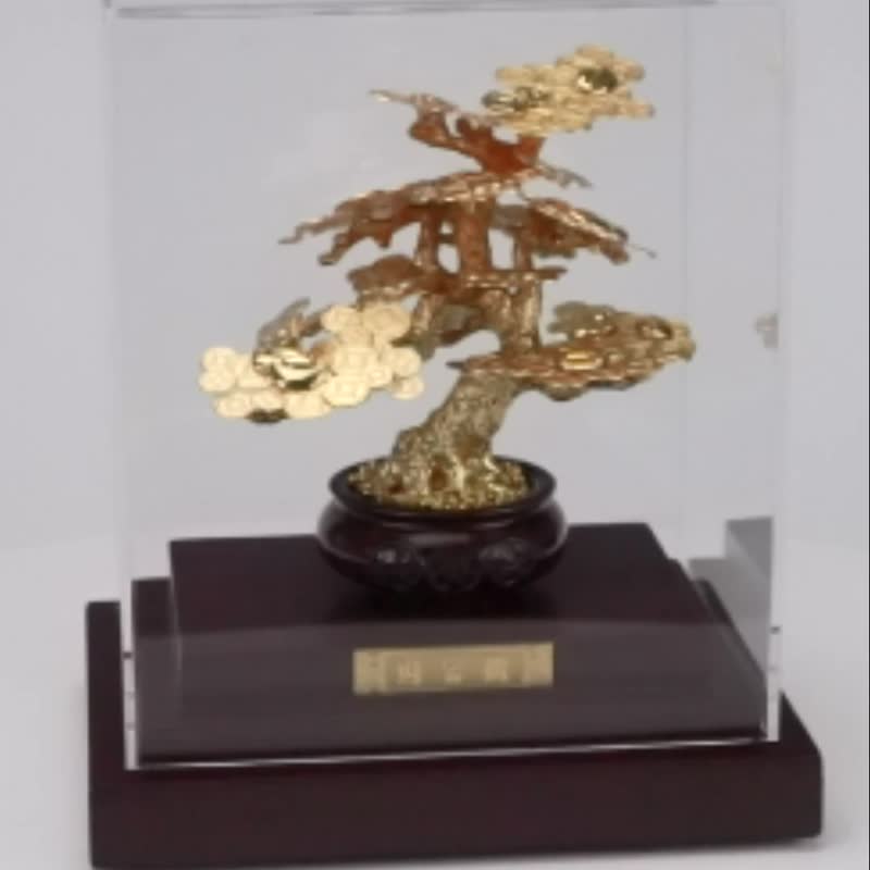 财富树开业开市祝贺礼推荐 开幕乔迁升迁荣调送礼首选 礼物 - 摆饰 - 24k 金 金色