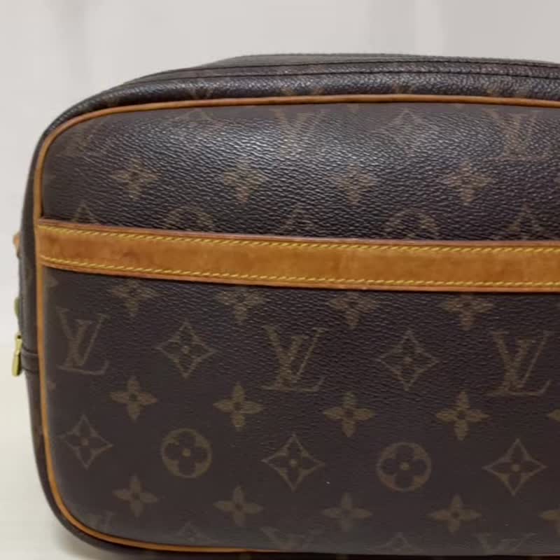 正品路易威登 Reporter PM 单肩包 Monogram PVC 皮革 M45254 二手 - 侧背包/斜挎包 - 其他材质 咖啡色