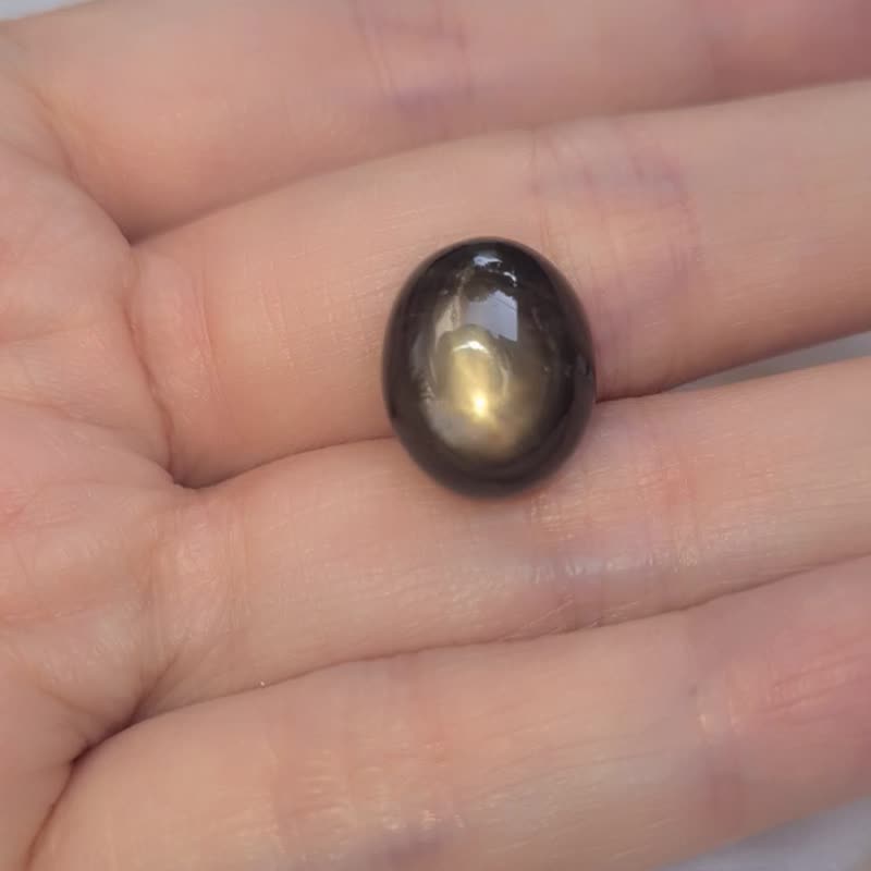 天然加热黑色星光蓝宝石尺寸 9.5 - 12.5 克拉。用于 DIY 首饰 - 金工/饰品 - 宝石 黑色