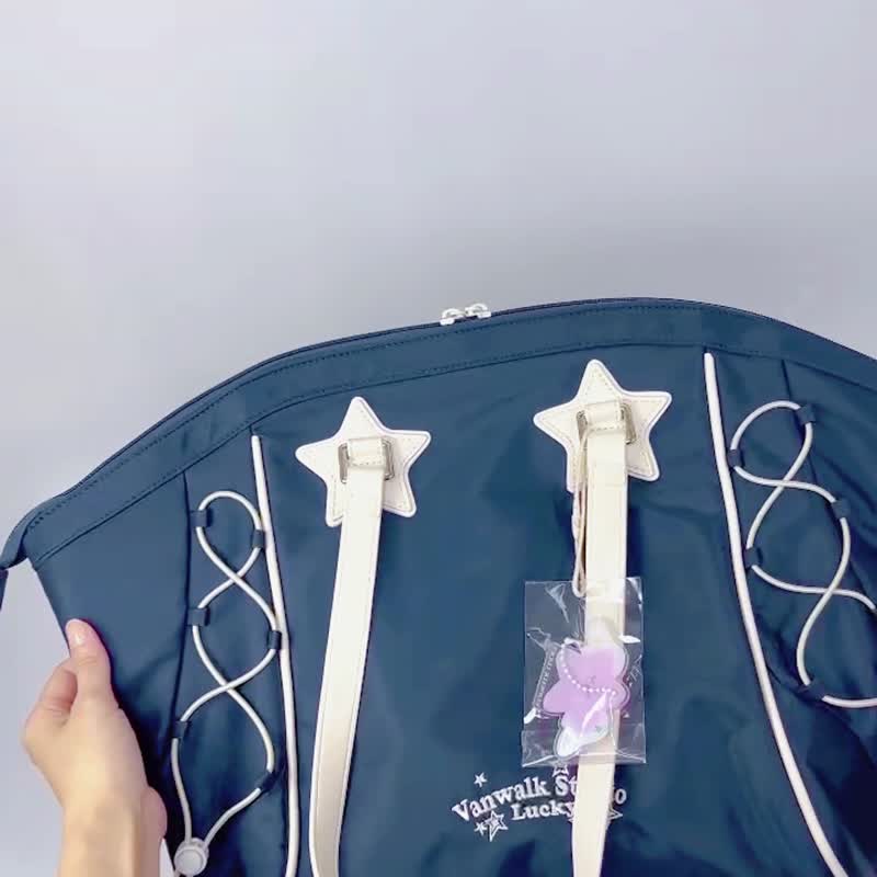 出走Vanwalk -幸运星系列-北国精灵抽绳托特包 - 手提包/手提袋 - 尼龙 多色