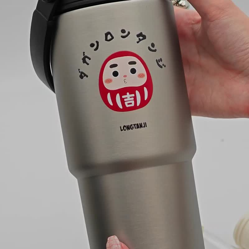 隆探吉 福神 手提陶瓷保温杯 环保杯 陶瓷杯 - 保温瓶/保温杯 - 不锈钢 