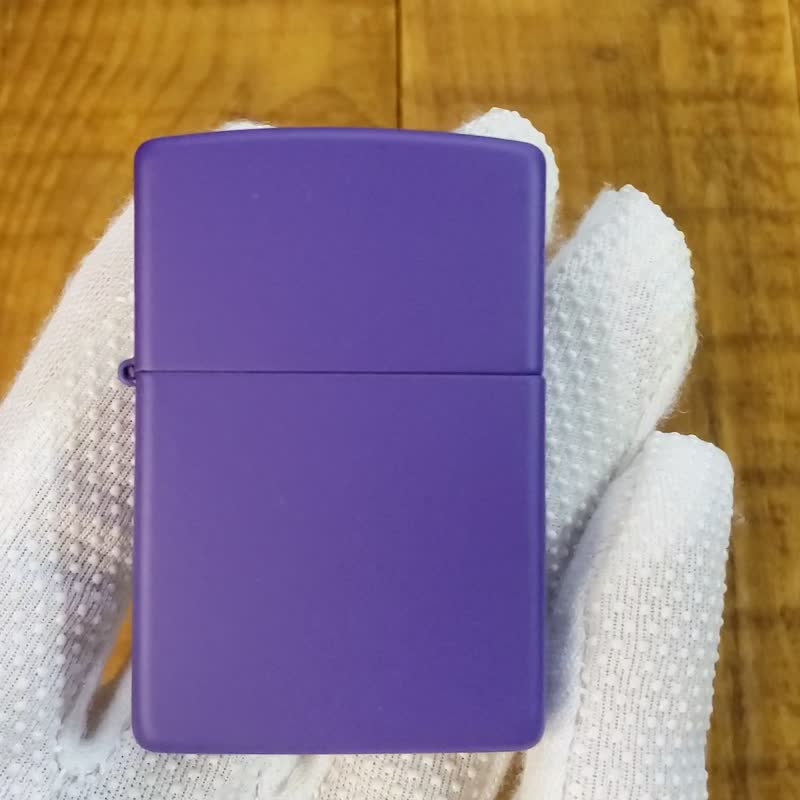 【ZIPPO官方旗舰店】 紫色哑漆(素面)防风打火机 237 - 其他 - 铜/黄铜 紫色