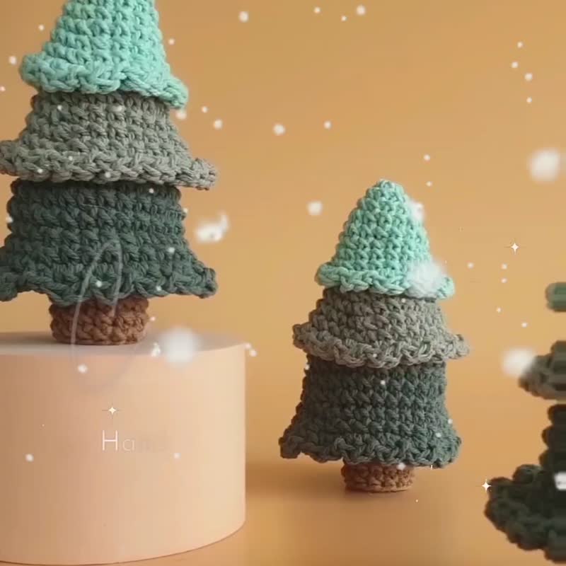 Catmas 树手工钩针猫薄荷玩具 - 玩具 - 棉 绿色