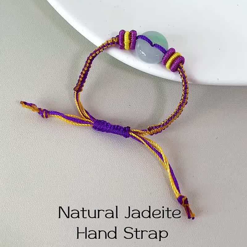 天然缅甸翡翠A玉平安扣宝宝/小朋友手绳 能量石 - 手链/手环 - 玉石 多色