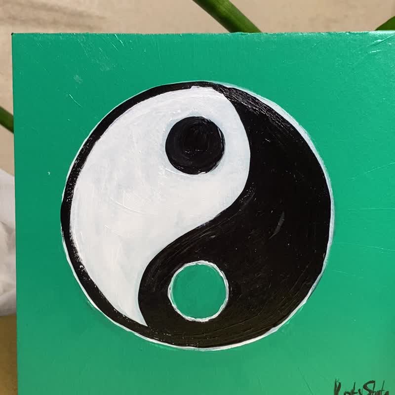 阴阳墙艺术道教绘画中国墙艺术亚洲墙艺术 - 海报/装饰画/版画 - 其他材质 绿色