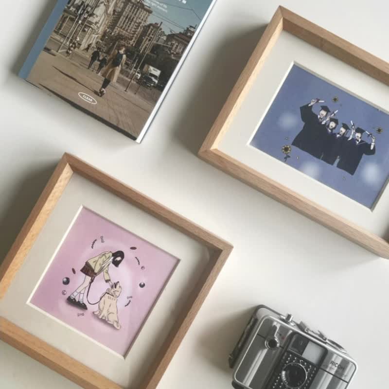 【定制化】实木相框 手工订制 - 画框/相框 - 木头 咖啡色