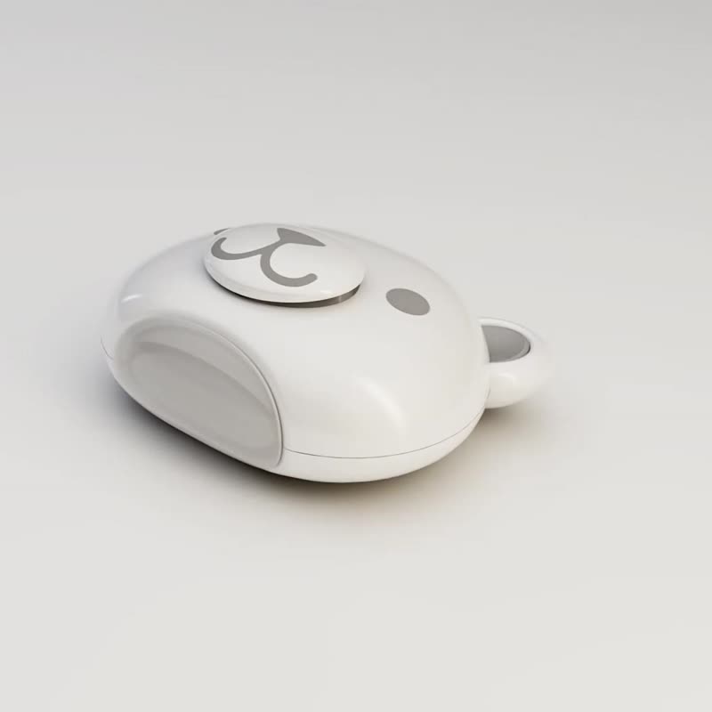 【地震防灾】LUFstyle BUZZER B 多功能随身警报器 - 全黑熊 - 数码小物 - 塑料 黑色