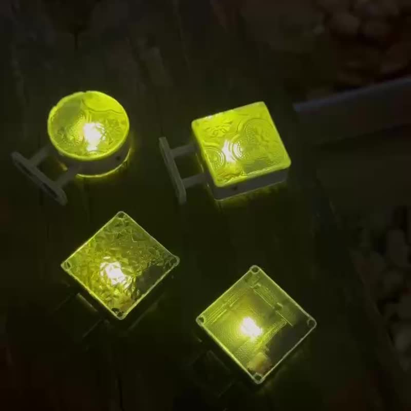 窗花磁吸小灯箱 - 摆饰 - 玻璃 黄色