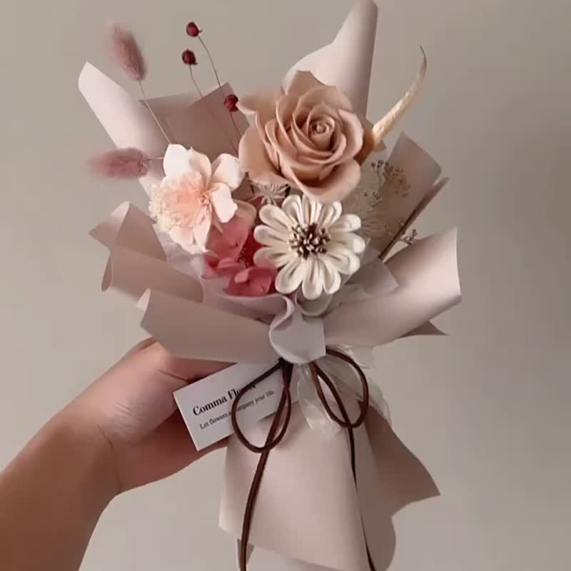 玫瑰永生花束   情人节花束 生日 周年 求婚 - 干燥花/捧花 - 植物．花 多色