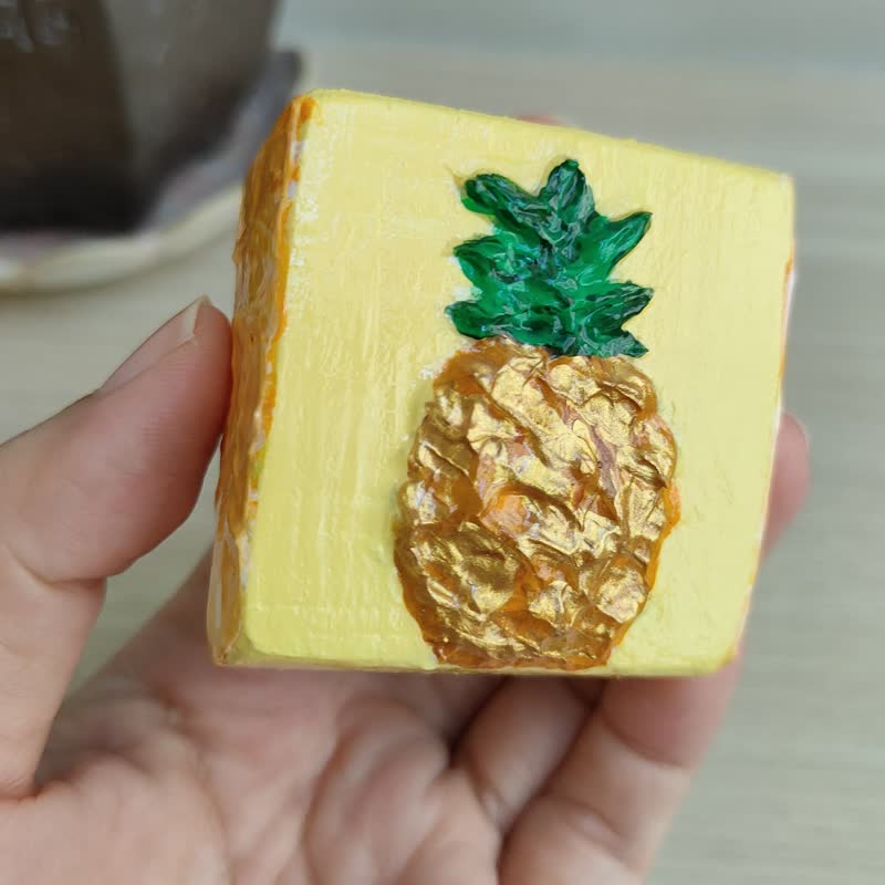 【凤梨旺来】木头摆饰/纸镇文镇/毕业/摆饰/新年/好运送礼 - 摆饰 - 木头 