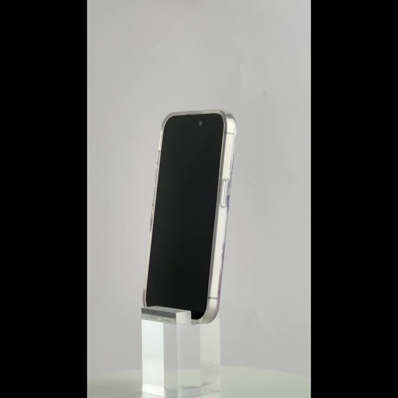 【COACH】iPhone 15系列 MagSafe 精品手机壳 牡丹 - 手机壳/手机套 - 其他材质 紫色